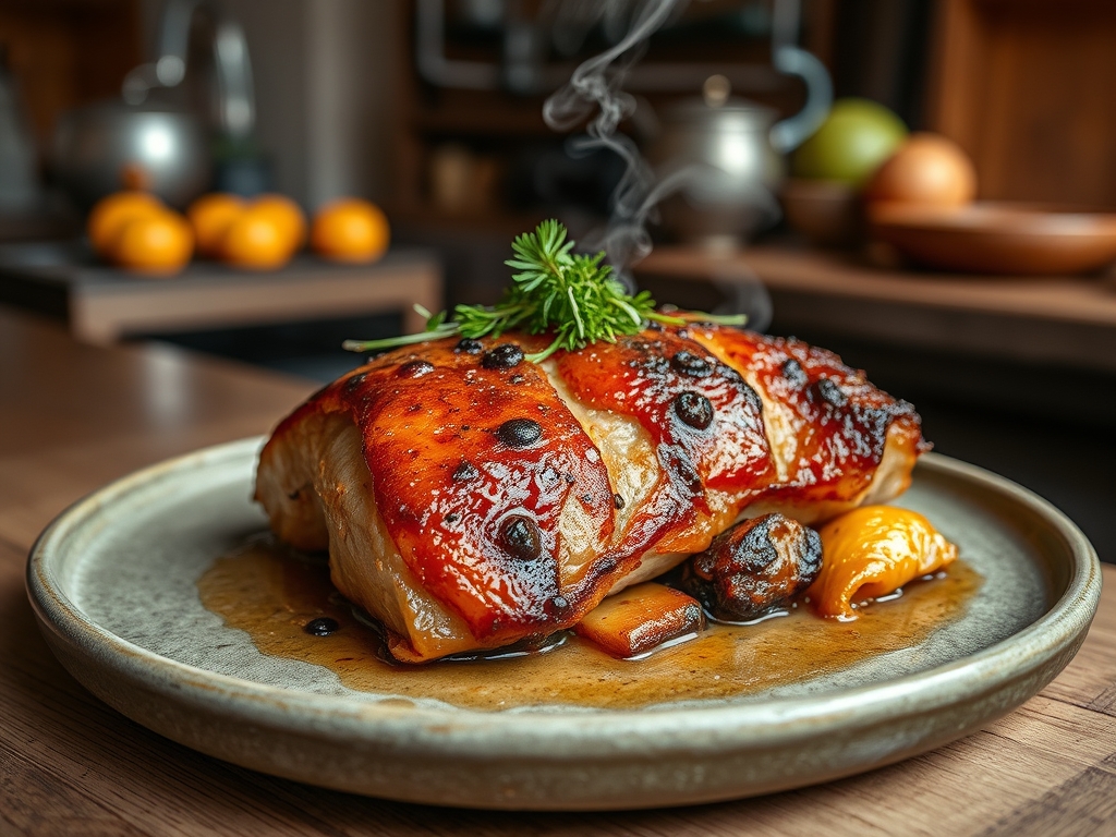 Costelinha de porco assada