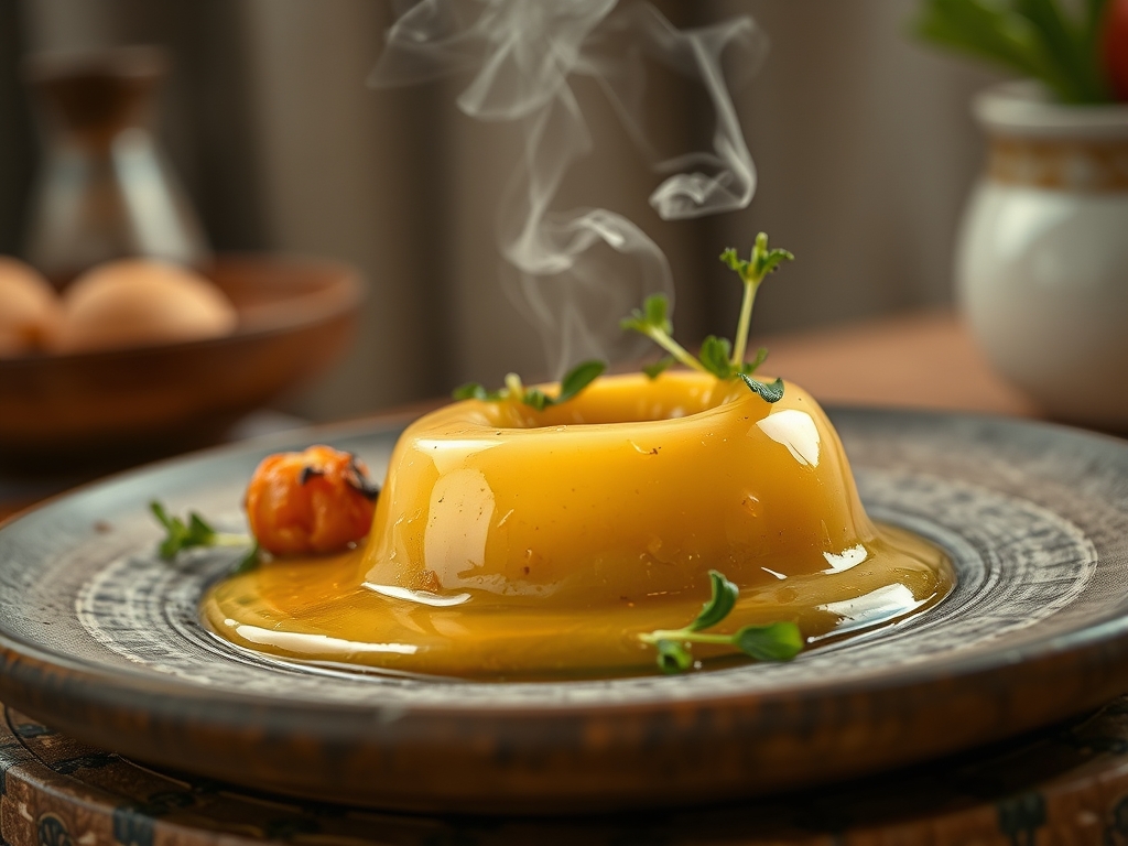 Manjar branco com ameixa