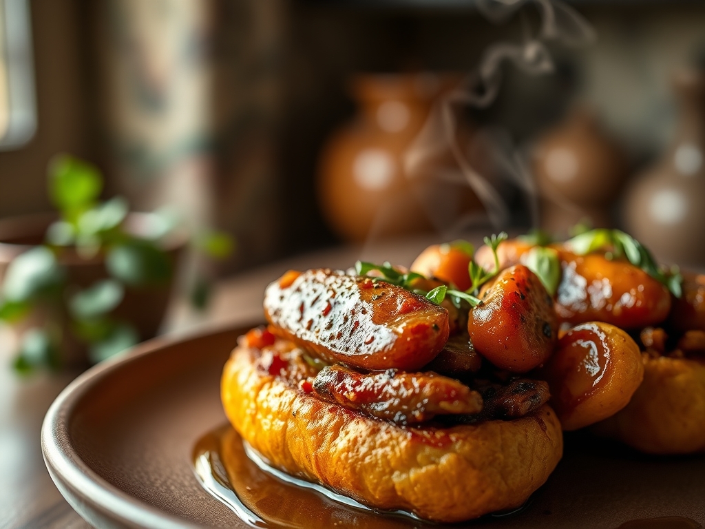 Pão com linguiça na brasa