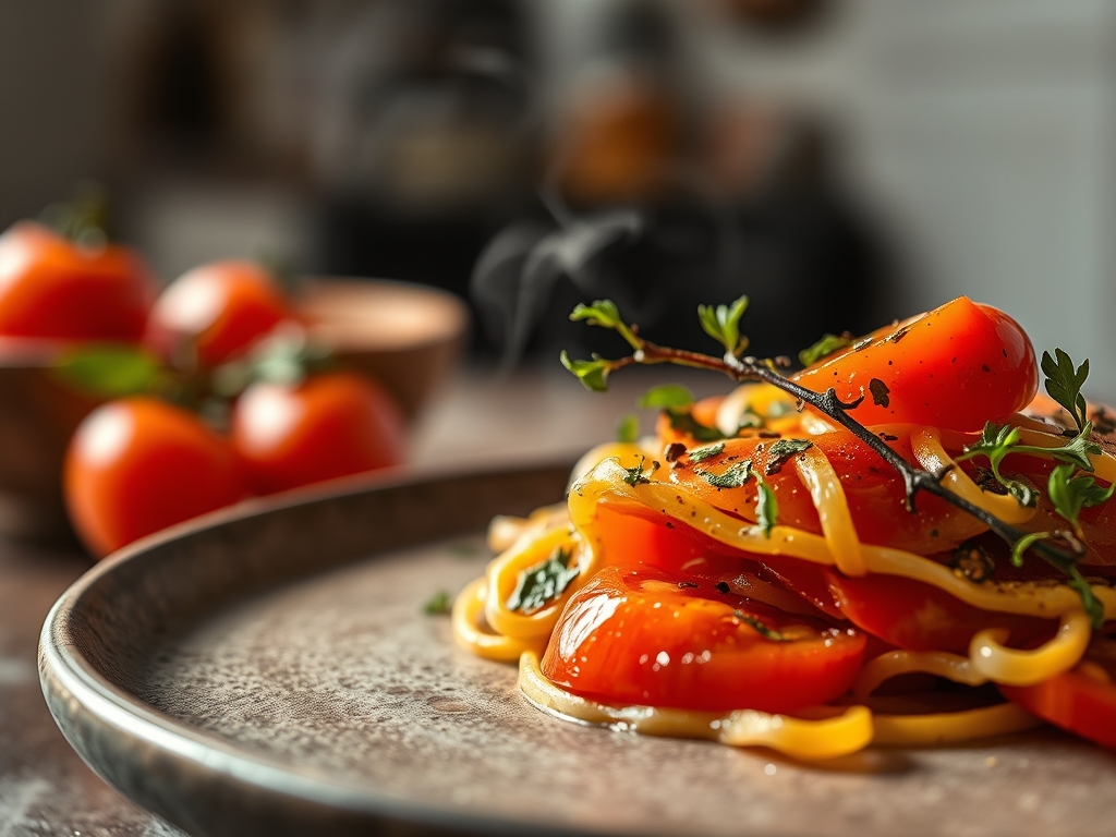 Salada de alface e tomate