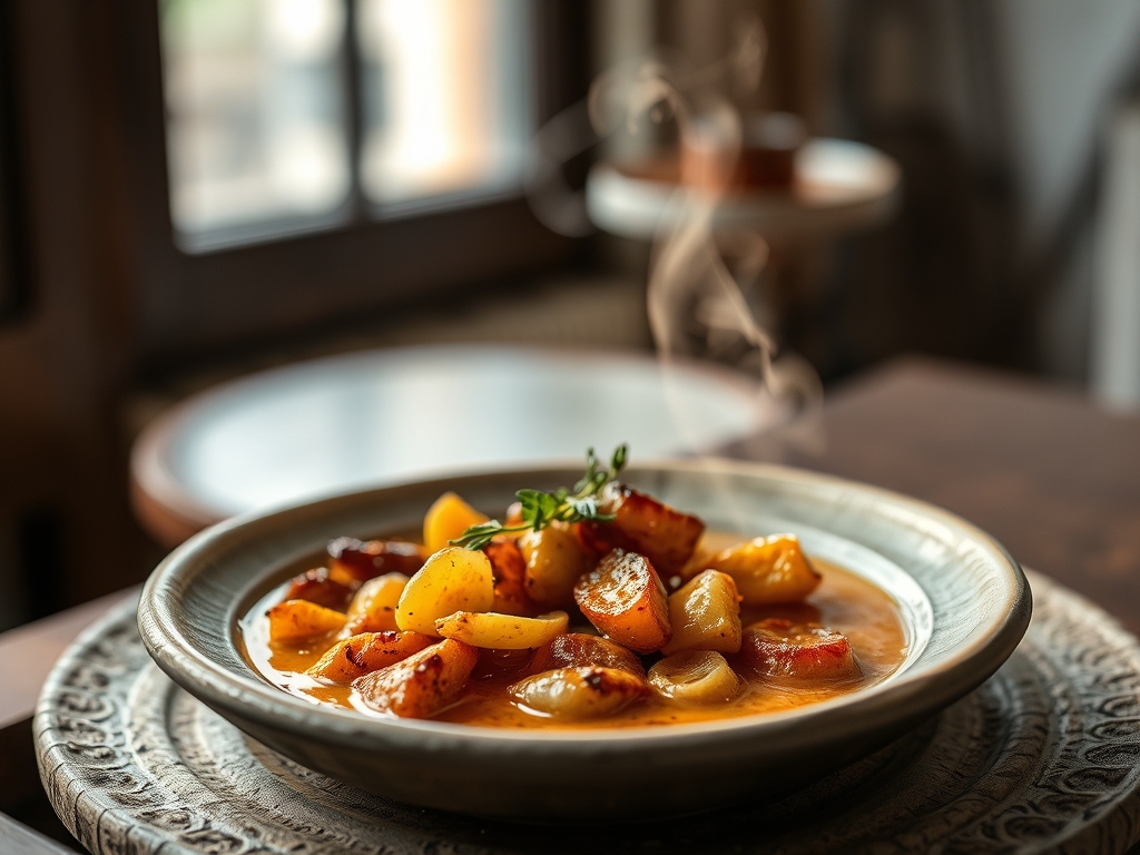 Sopa de aspargos elegante