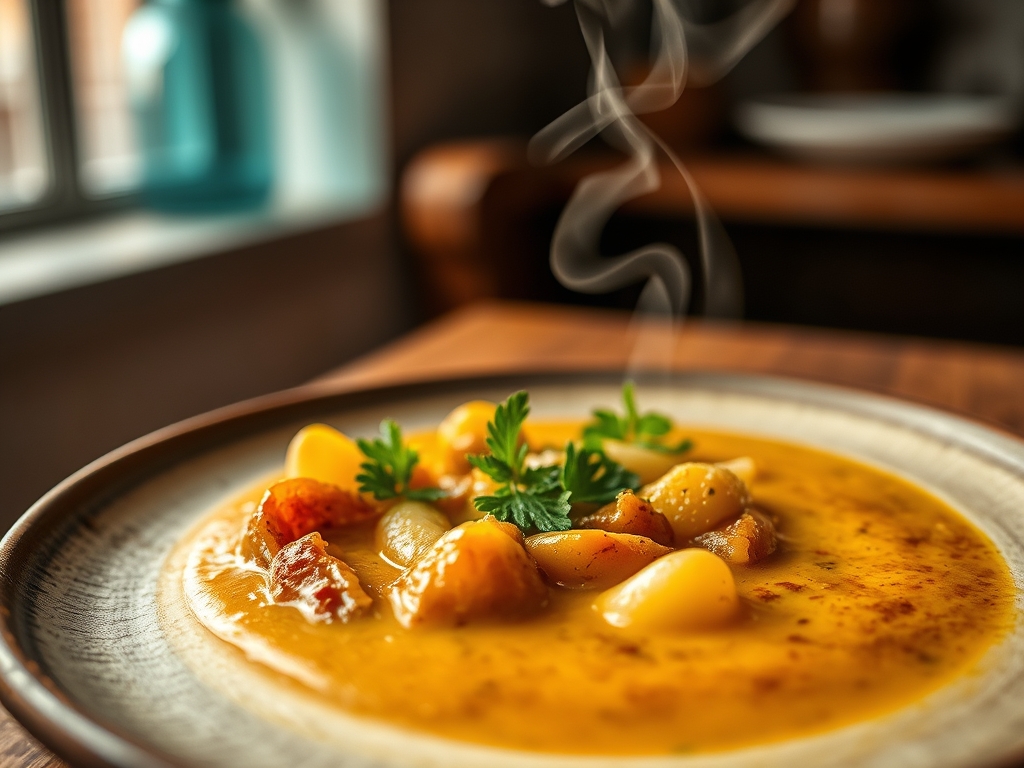 Sopa de cebola simples e rica